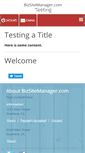 Mobile Screenshot of bizsitemanager.com