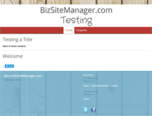 Tablet Screenshot of bizsitemanager.com